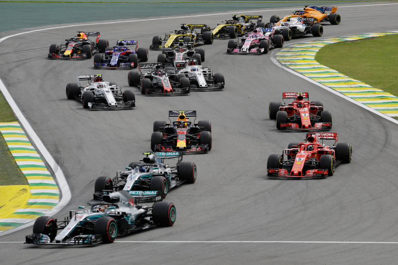 Illustration for article titled Max Verstappen Knocked Out Of Brazilian Grand Prix Victory, Recovers To Second As Lewis Hamilton Wins